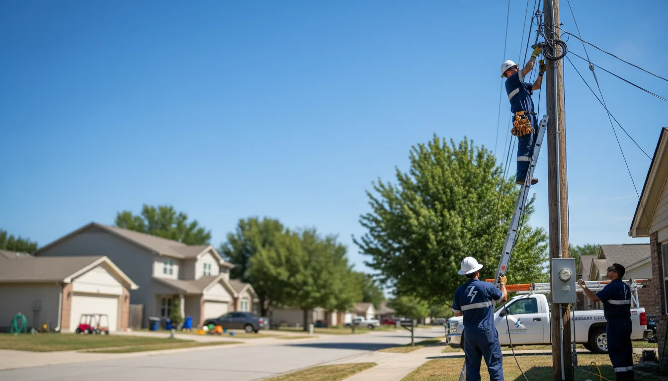 Residential electrician providing installation services in Rumford, ME